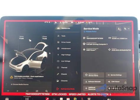 2023 Tesla Model Y Awd/Long Range Dual Motor All-Wheel Drive из США, поврежденный, VIN 7SAYGDEE0PF767856